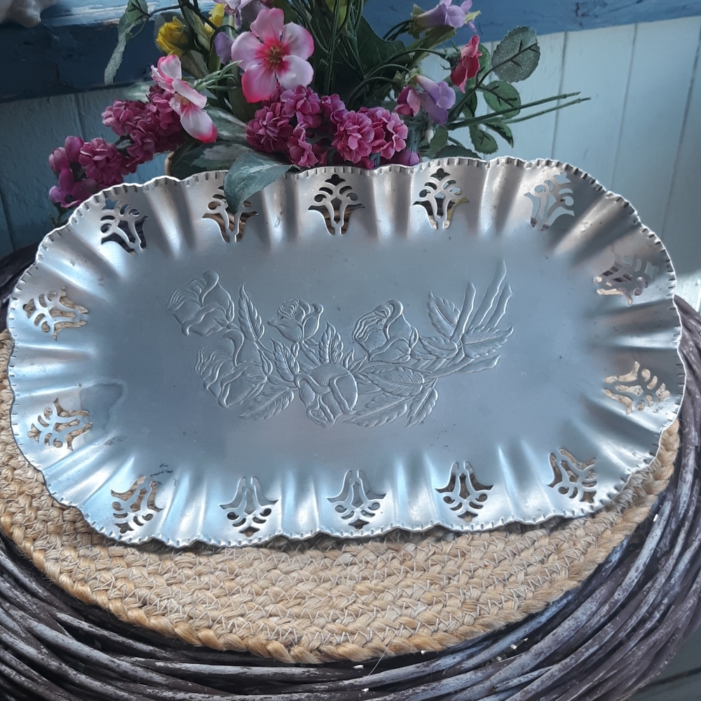 Vintage Farber and Schlevin Aluminum Bread Tray